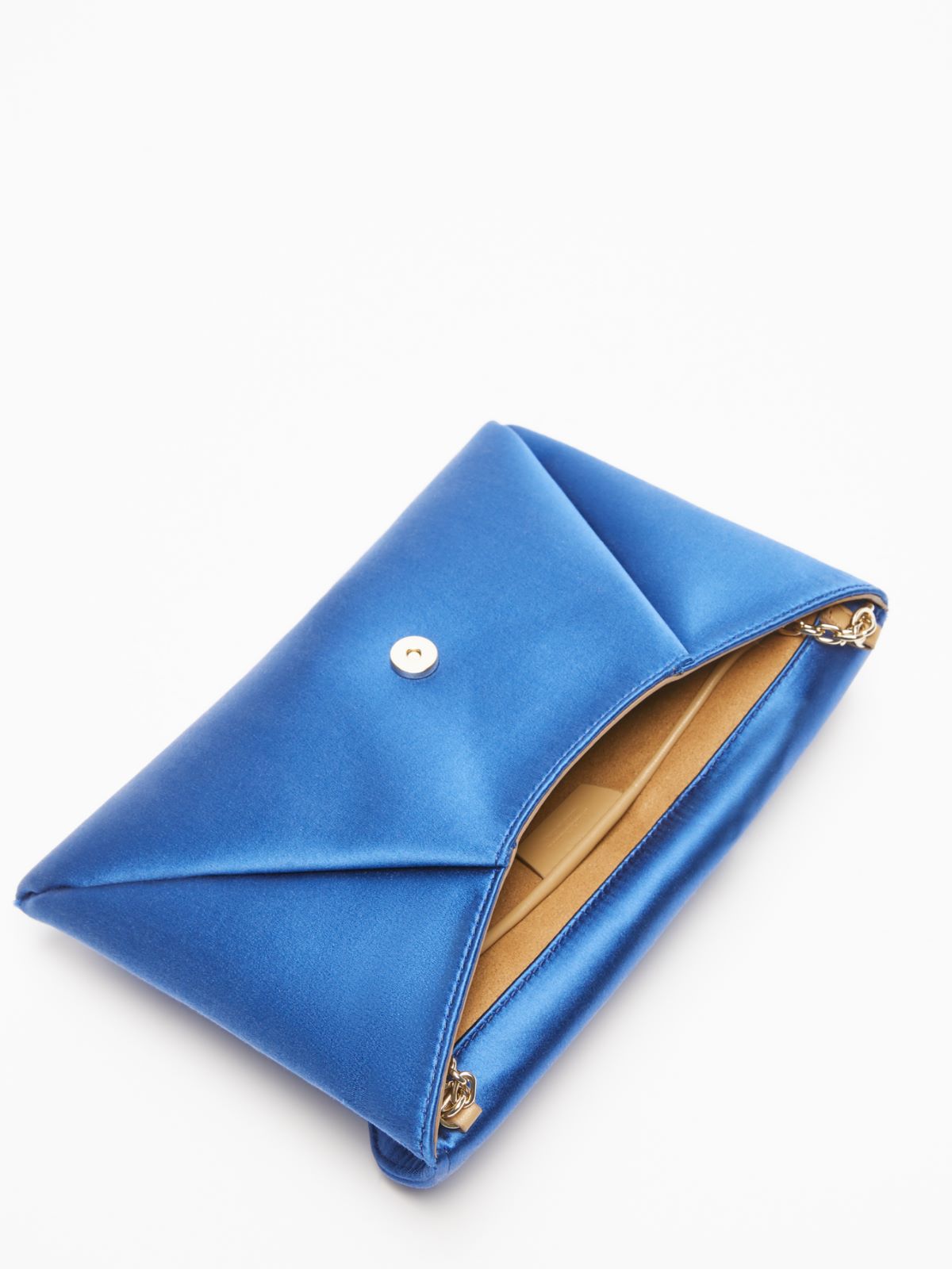 Pochette en satin de viscose et soie - BLEUET - Max Mara - 6