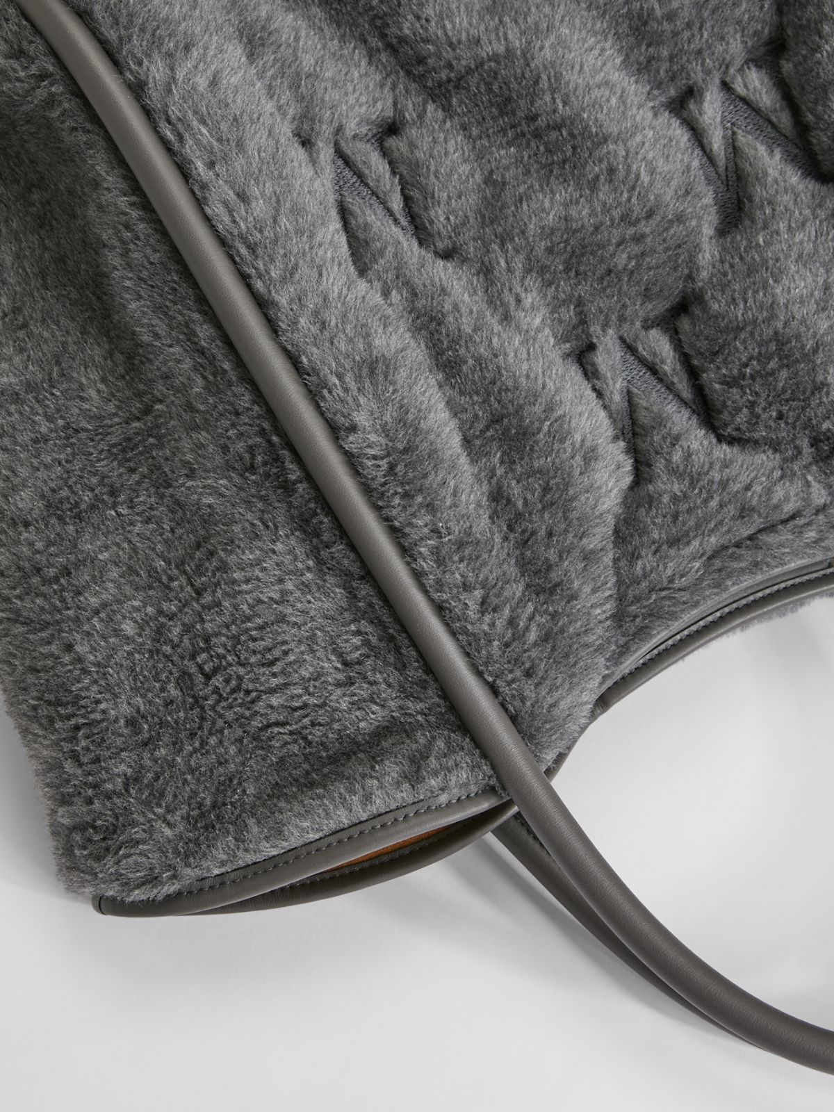 Teddy fabric bag - DARK GREY - Max Mara - 4