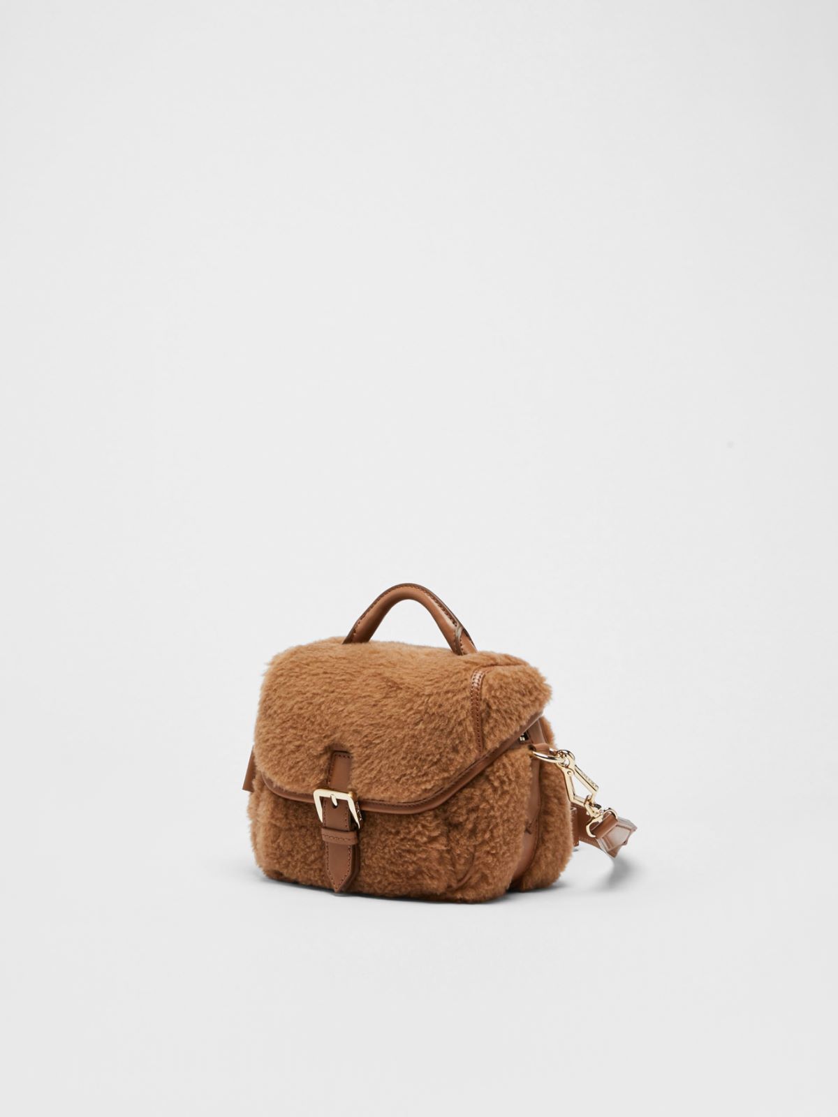 Messenger bag in Teddy fabric - CAMEL - Max Mara - 2