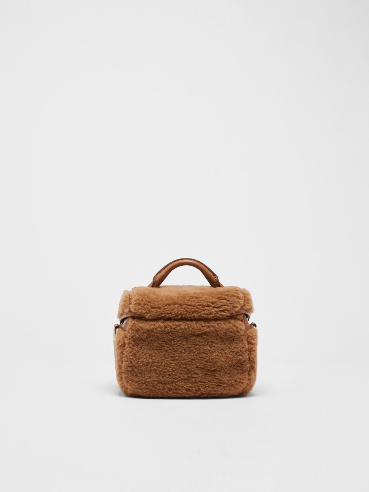Messenger bag in Teddy fabric - CAMEL - Max Mara - 3