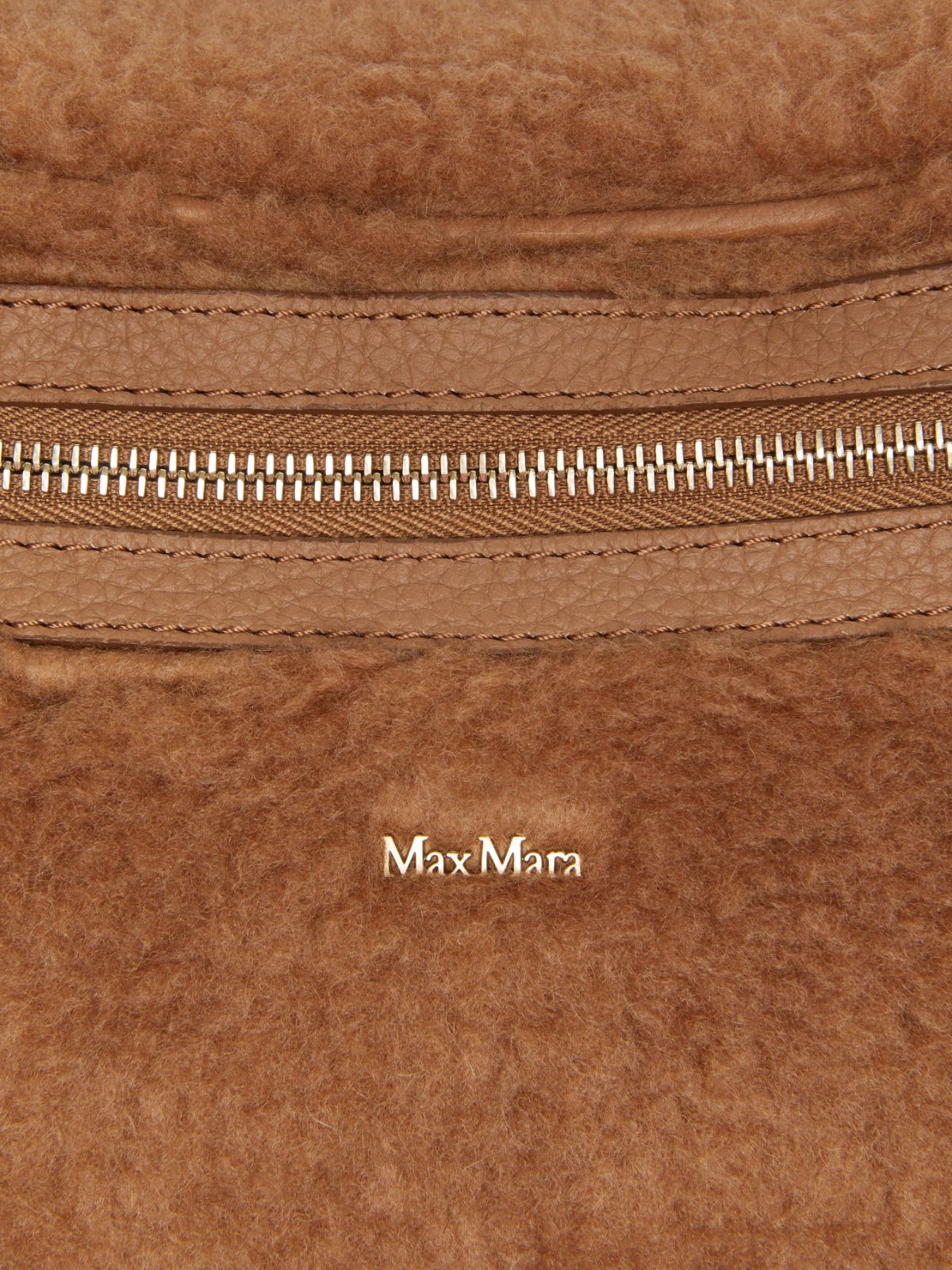 Teddy fabric backpack - CAMEL - Max Mara - 4