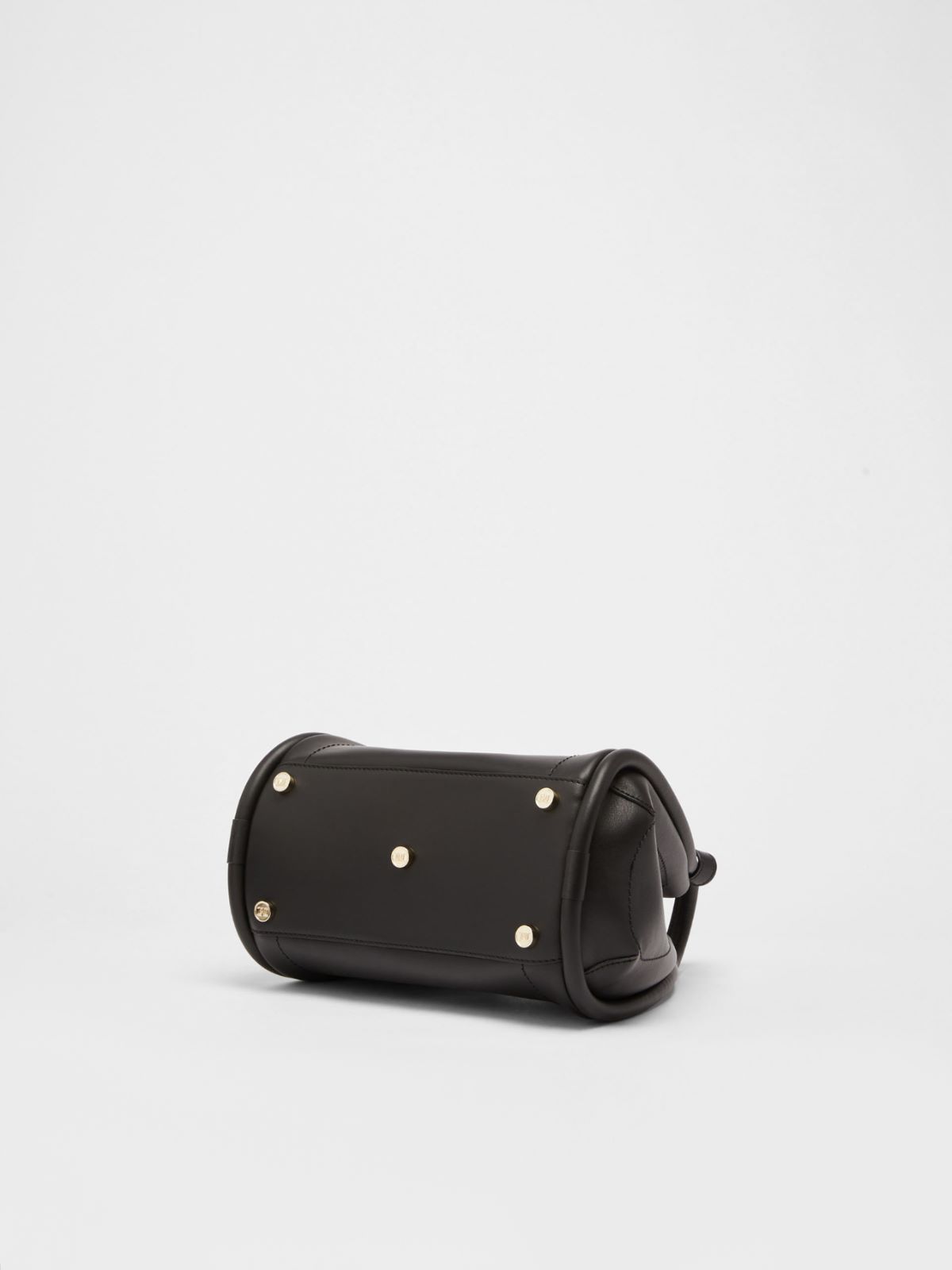 Leather shopping tote - BLACK - Max Mara - 4