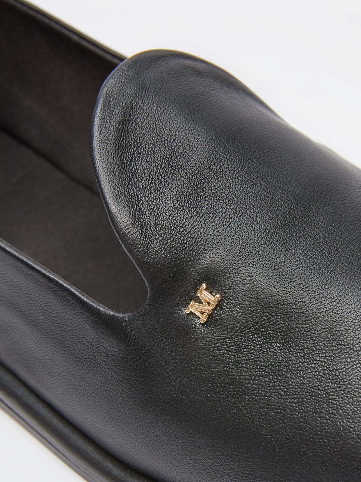 Nappa leather slippers - BLACK - Max Mara - 5