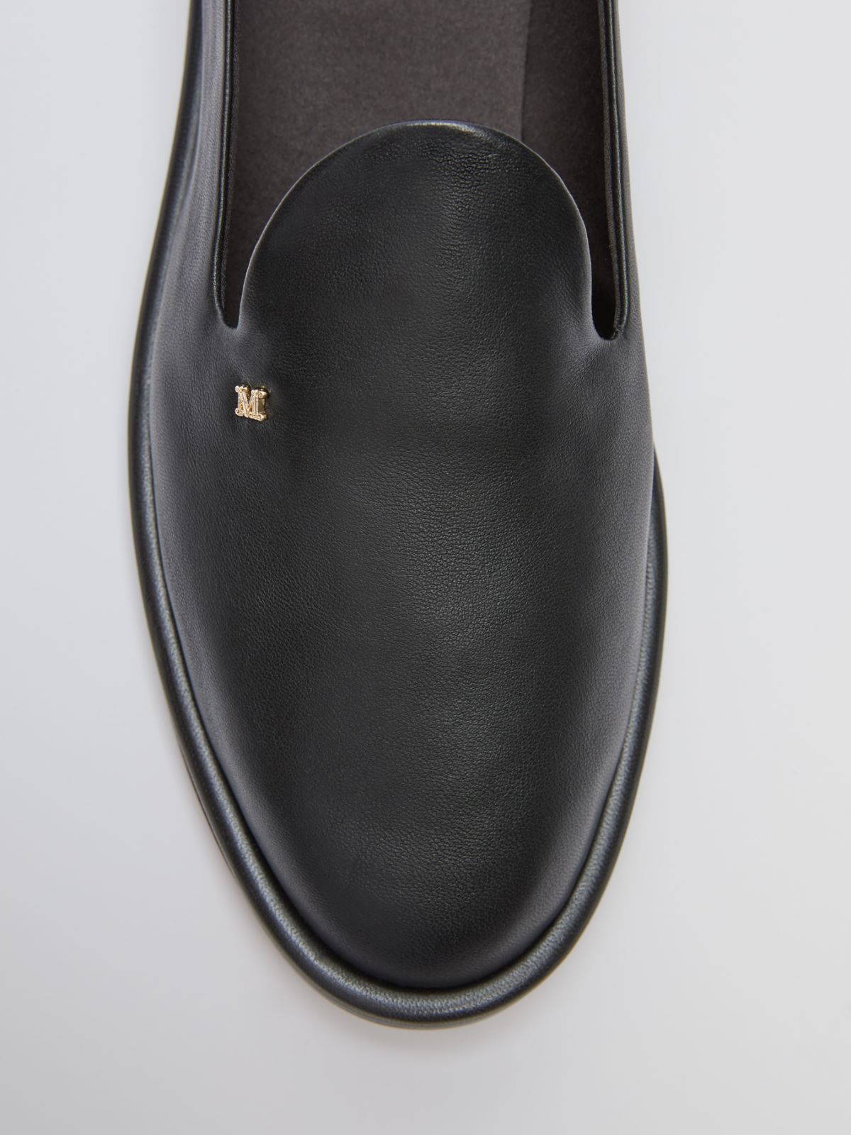 Nappa leather slippers - BLACK - Max Mara - 6