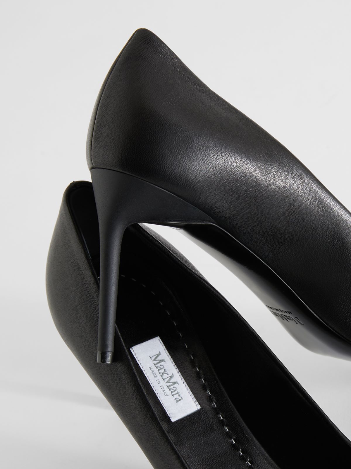 Nappa leather court shoes - BLACK - Max Mara - 4
