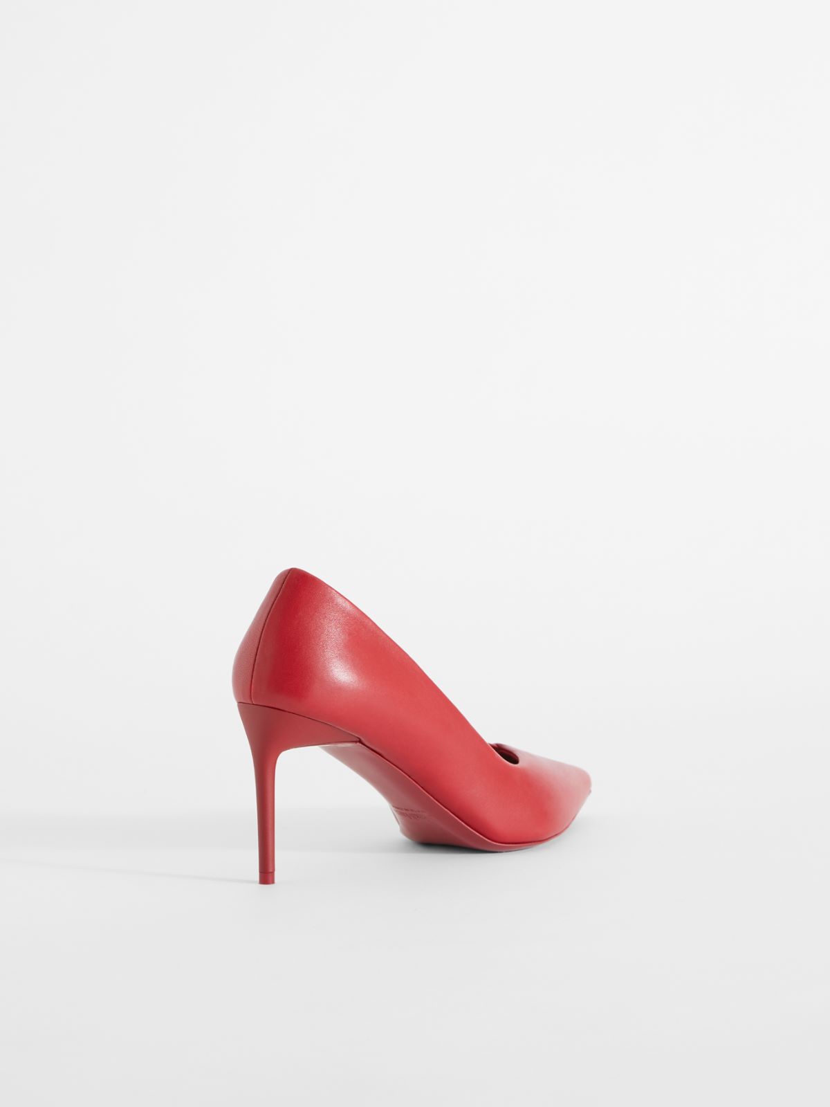 Nappa leather court shoes - RED - Max Mara - 3