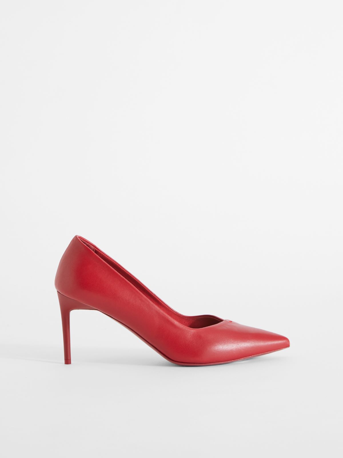 Nappa leather court shoes - RED - Max Mara