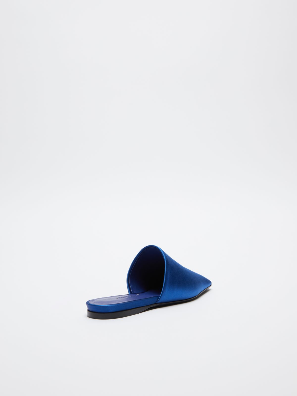 Pantoffel aus Satin - LICHTBLAU - Max Mara - 3