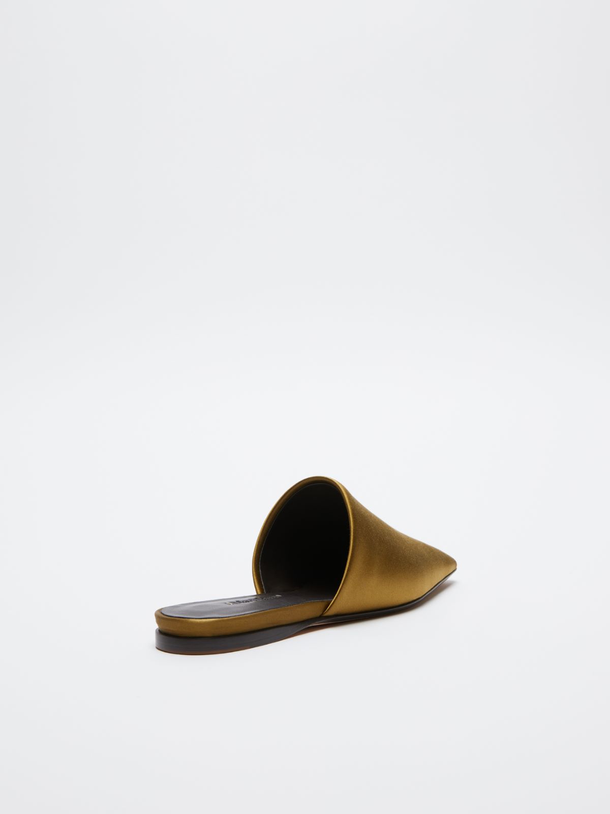 Satin slippers - MUSTARD - Max Mara - 3
