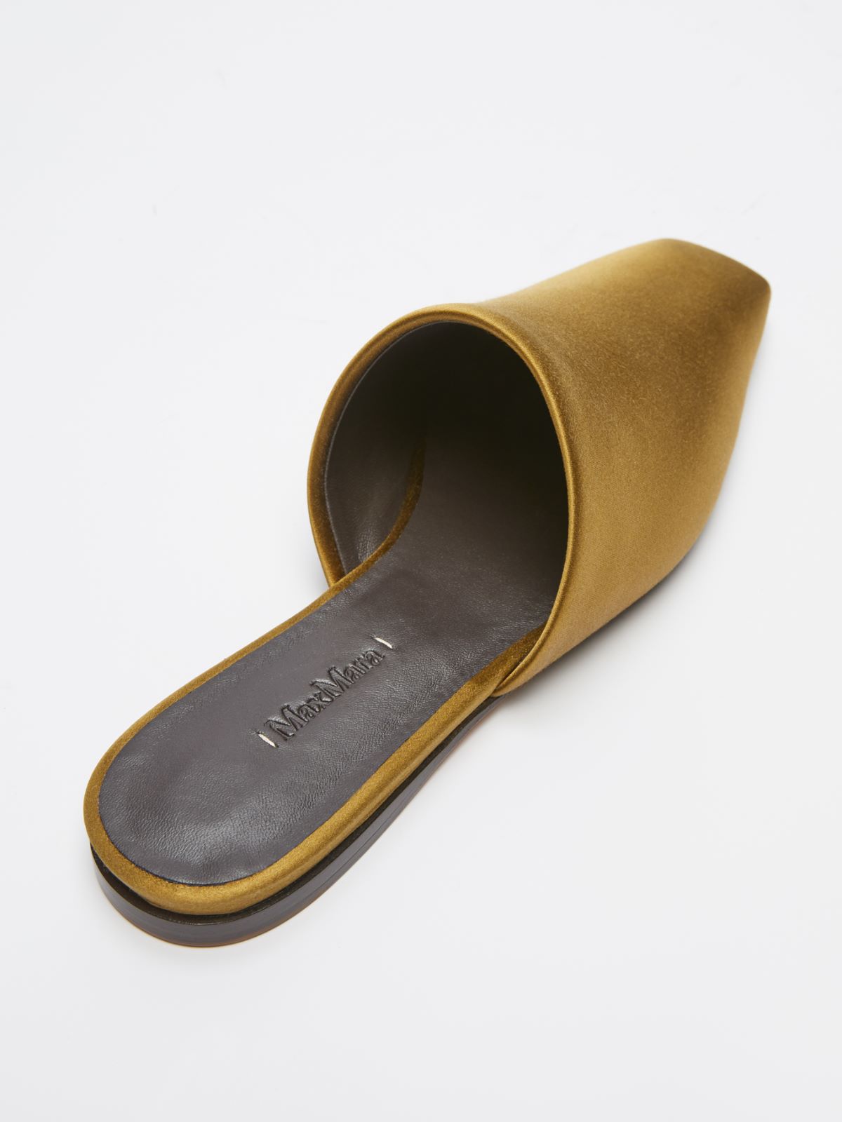 Satin slippers - MUSTARD - Max Mara - 6