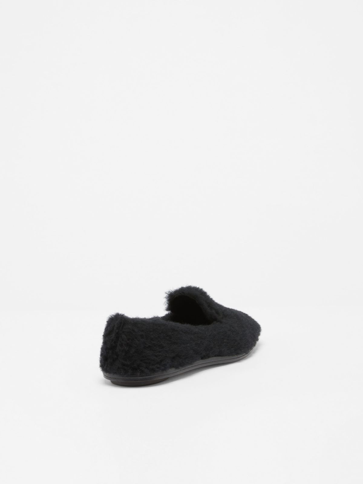 Teddy fabric slippers - BLACK - Max Mara - 3