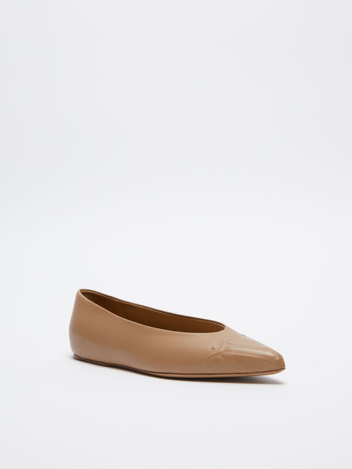 Leather ballet flats - CAMEL - Max Mara - 2