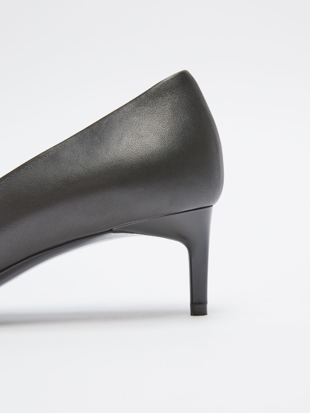Leather court shoes - BLACK - Max Mara - 5