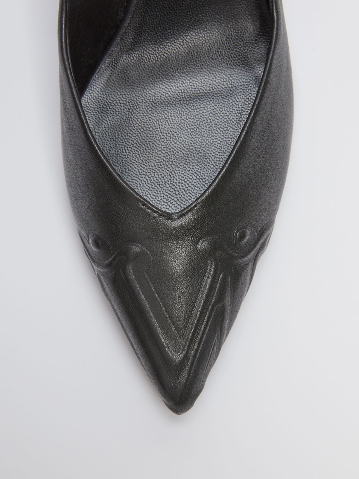 Leather court shoes - BLACK - Max Mara - 6