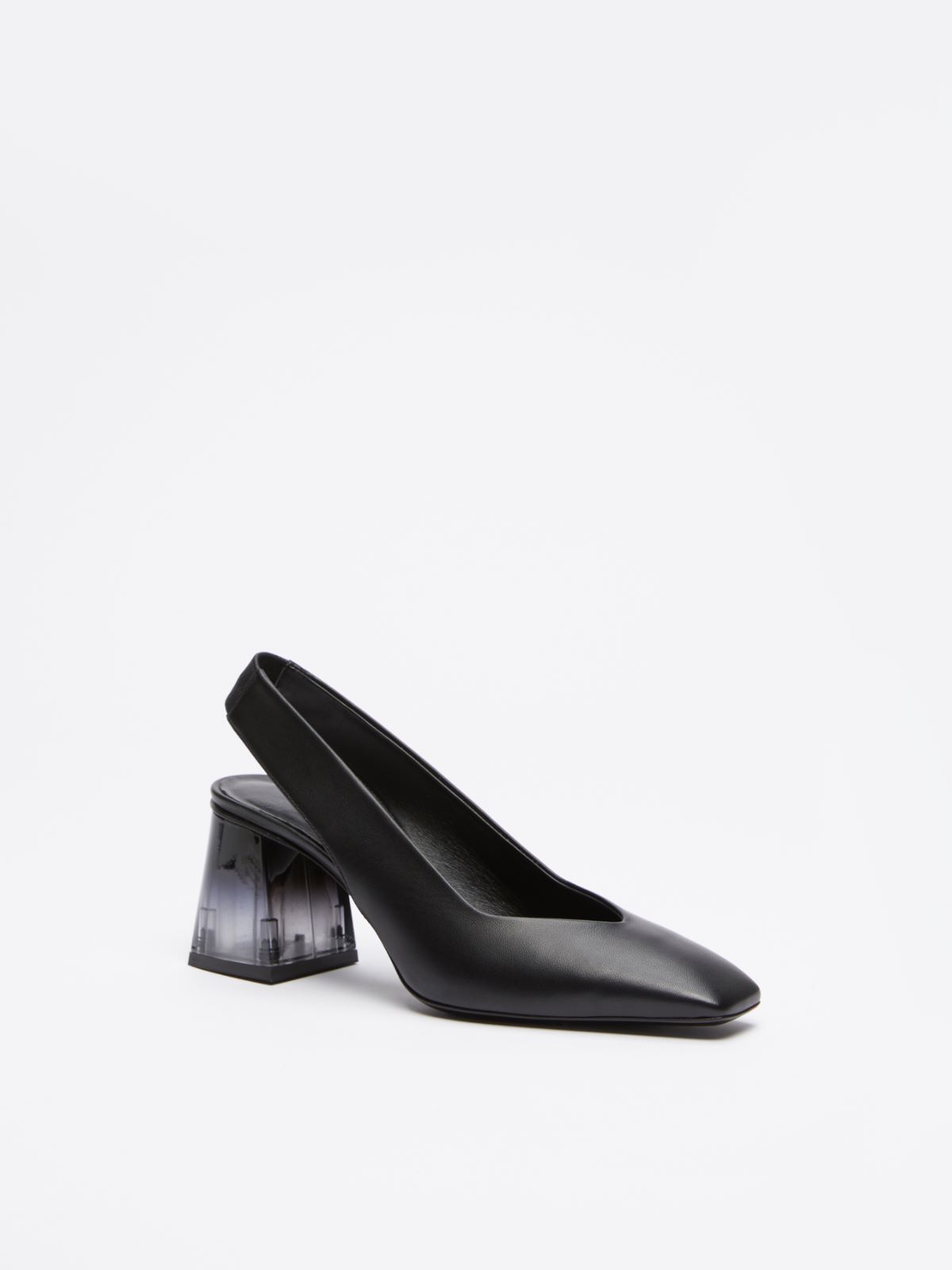 Nappa leather slingbacks - BLACK - Max Mara - 2