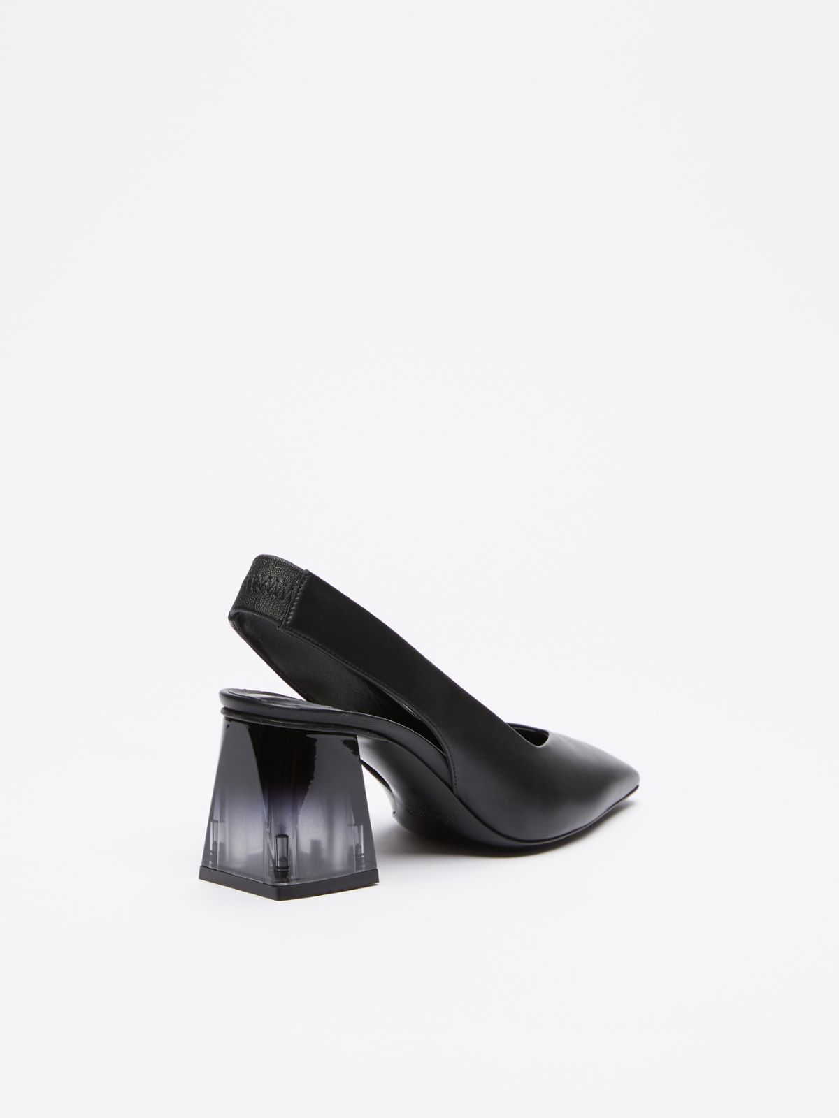 Nappa leather slingbacks - BLACK - Max Mara - 3