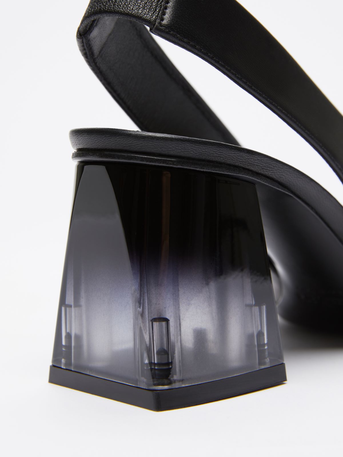 Nappa leather slingbacks - BLACK - Max Mara - 4