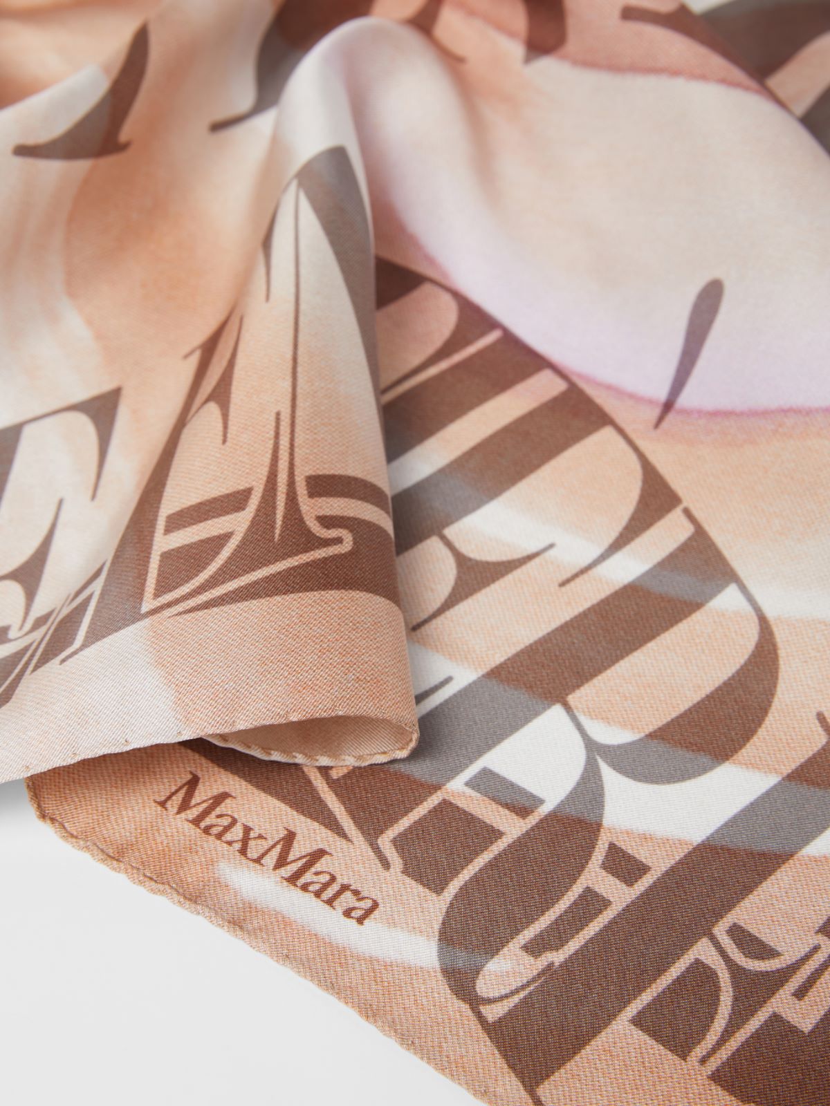 Printed silk neckerchief - ANTIQUE ROSE - Max Mara - 3