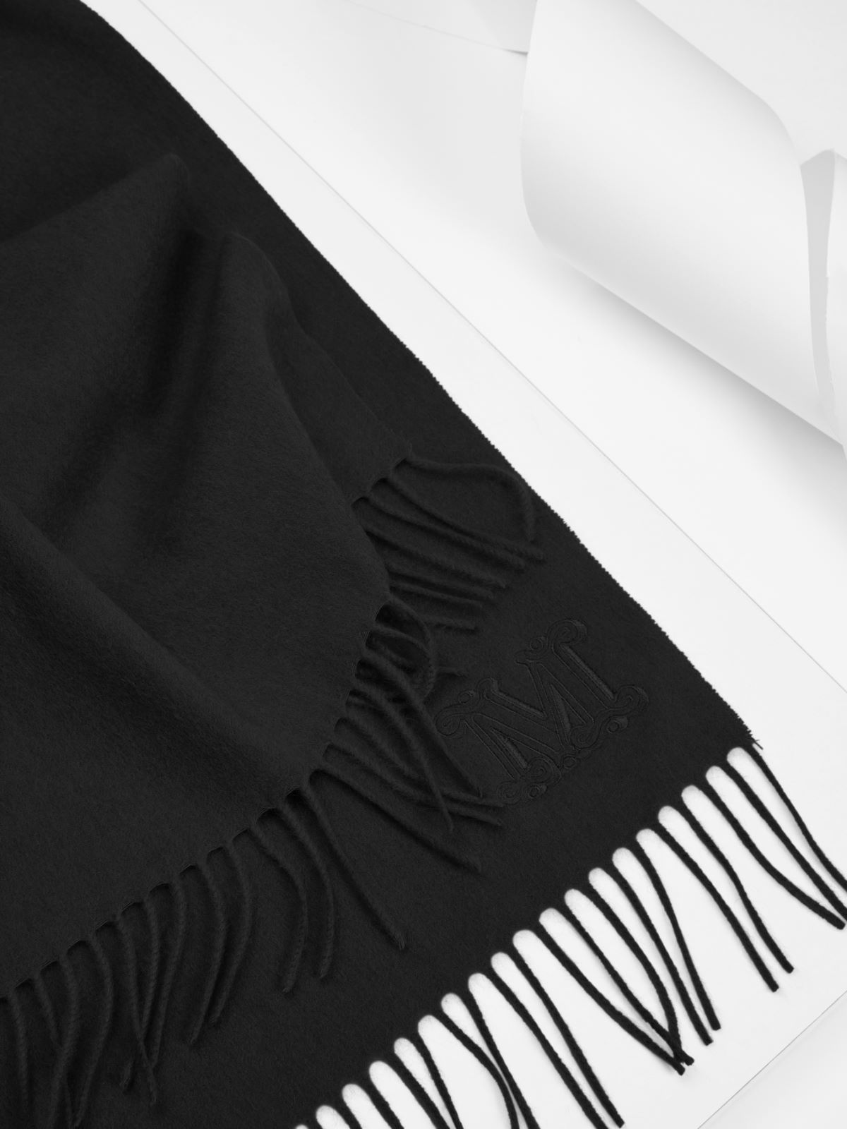 Écharpe en chameau - NOIR - Max Mara - 2