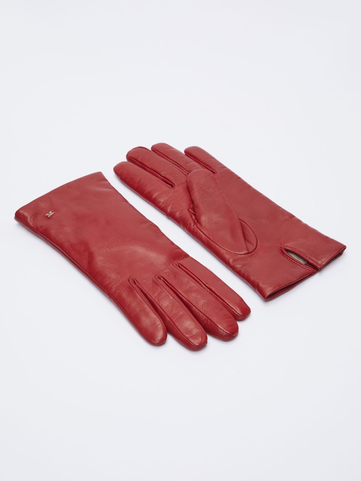 Nappa leather gloves - RED - Max Mara - 2