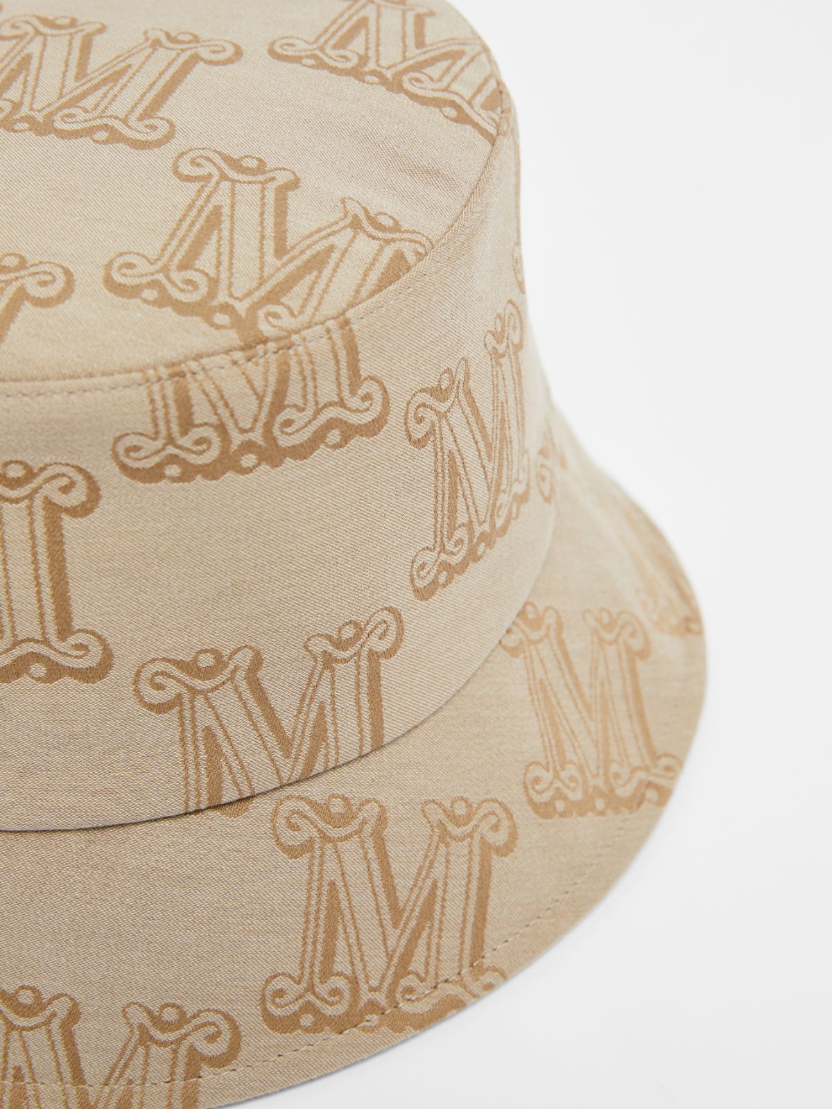 Jacquard cotton bucket hat - LIGHT BROWN - Max Mara - 2