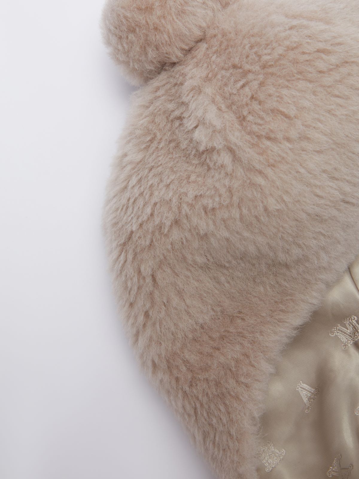 Teddy fabric beanie hat - SAND - Max Mara - 2