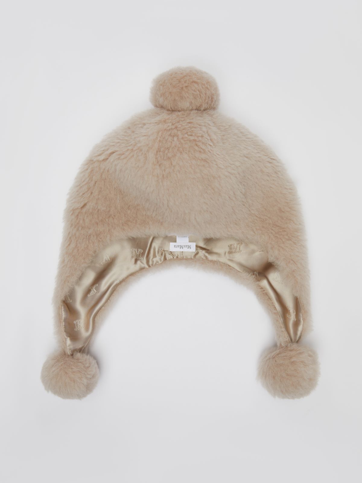 Teddy fabric beanie hat - SAND - Max Mara