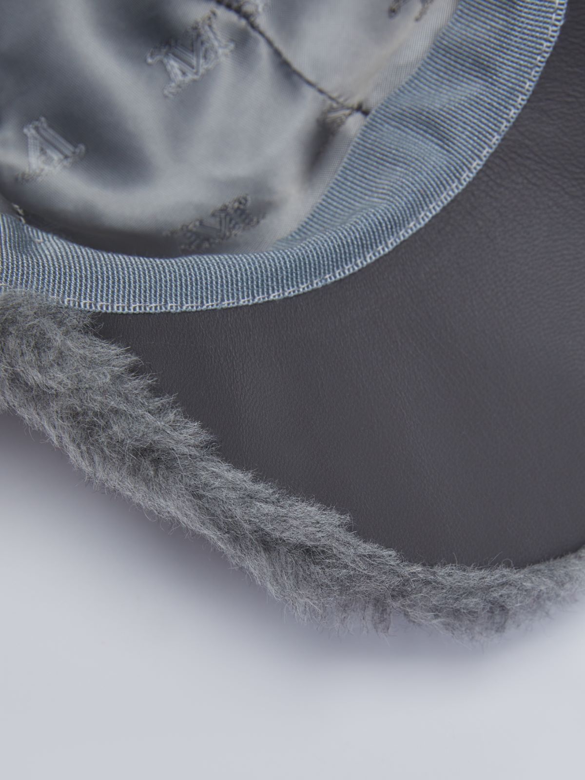 Teddy fabric baseball cap - MEDIUM GREY - Max Mara - 4