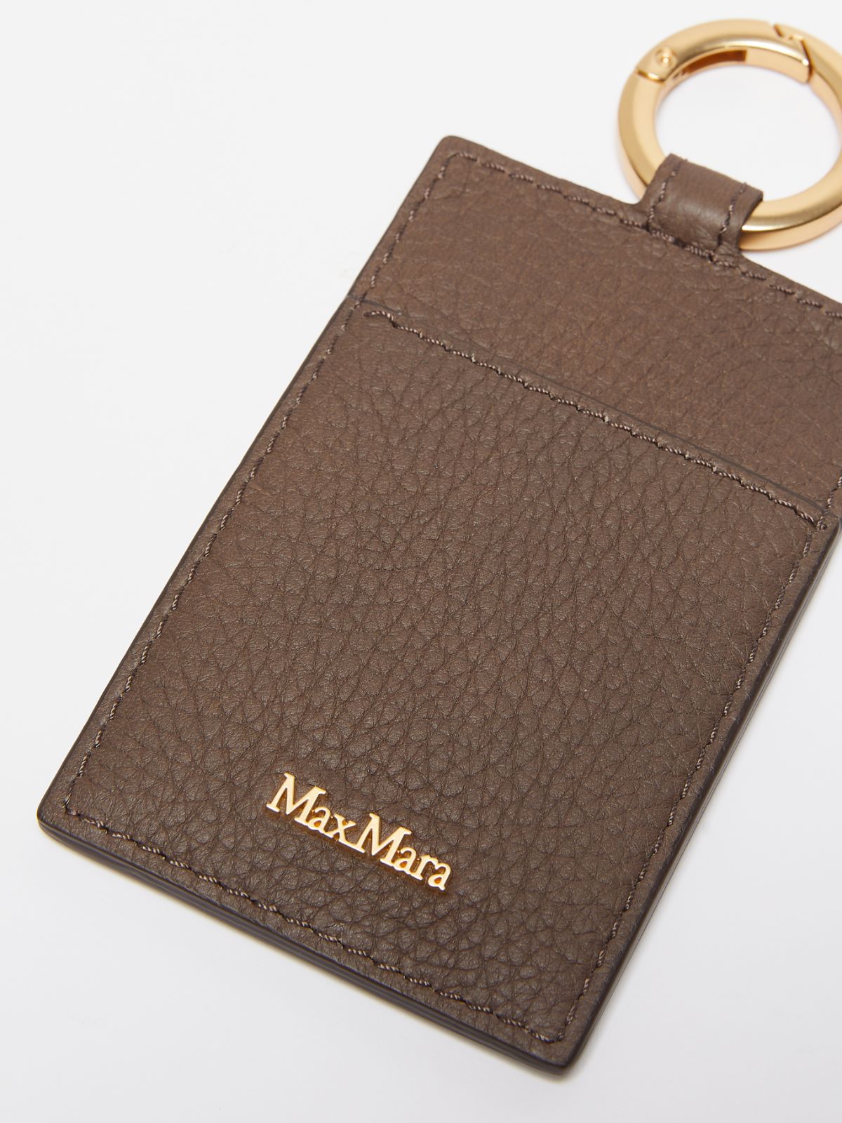 Deerskin badge holder - BROWN - Max Mara - 2