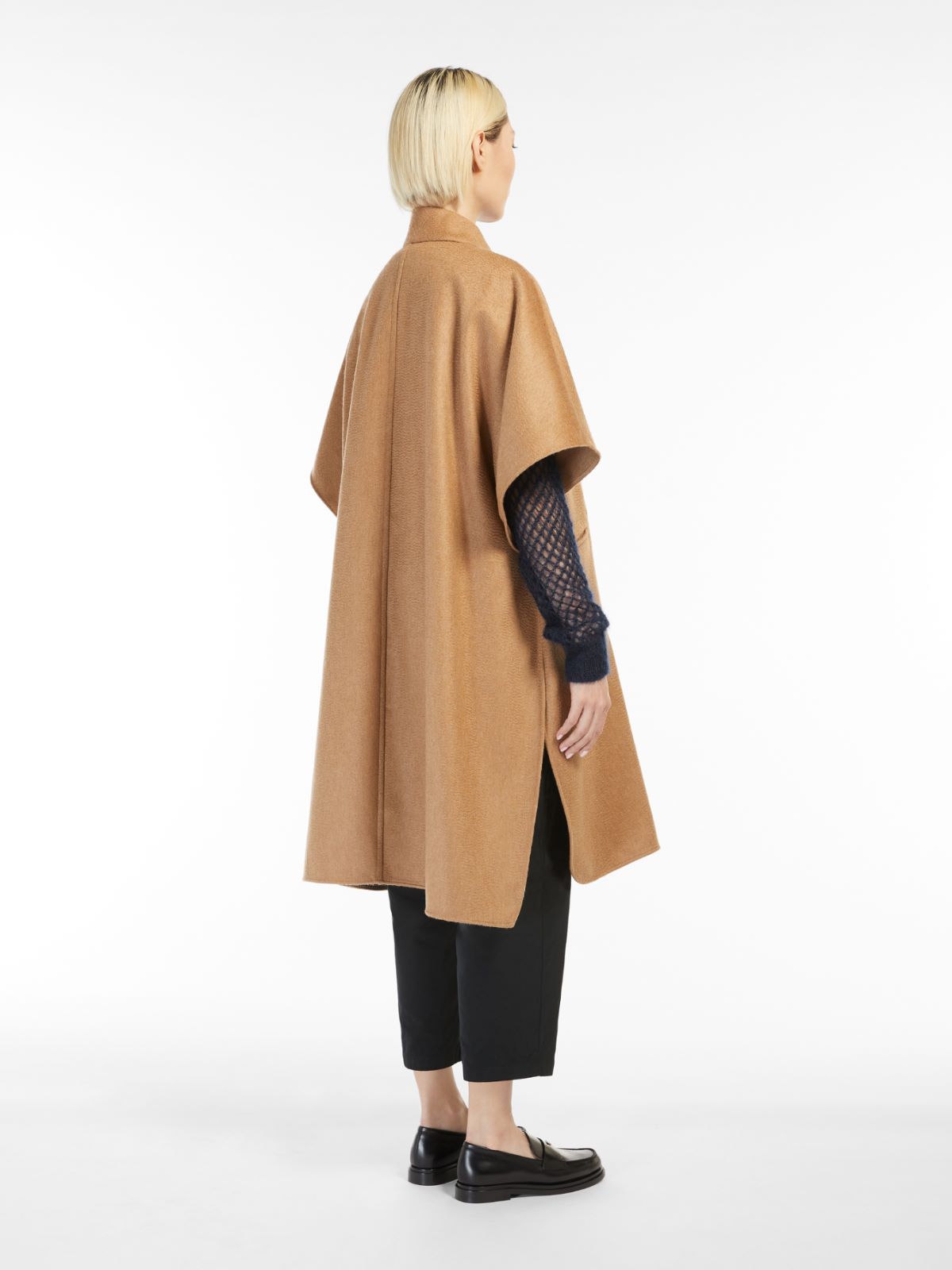 Wool and cashmere cape - TOBACCO - Max Mara - 2