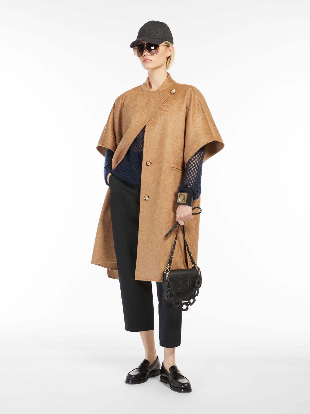 Wool and cashmere cape - TOBACCO - Max Mara