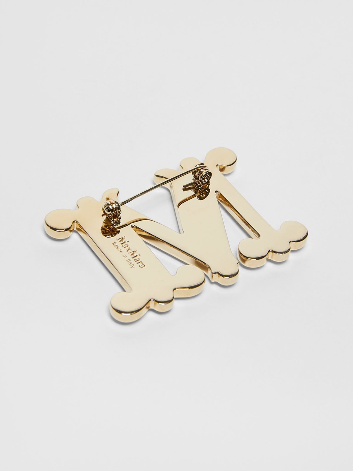 Monogram brooch with crystals - TURQUOISE - Max Mara - 3