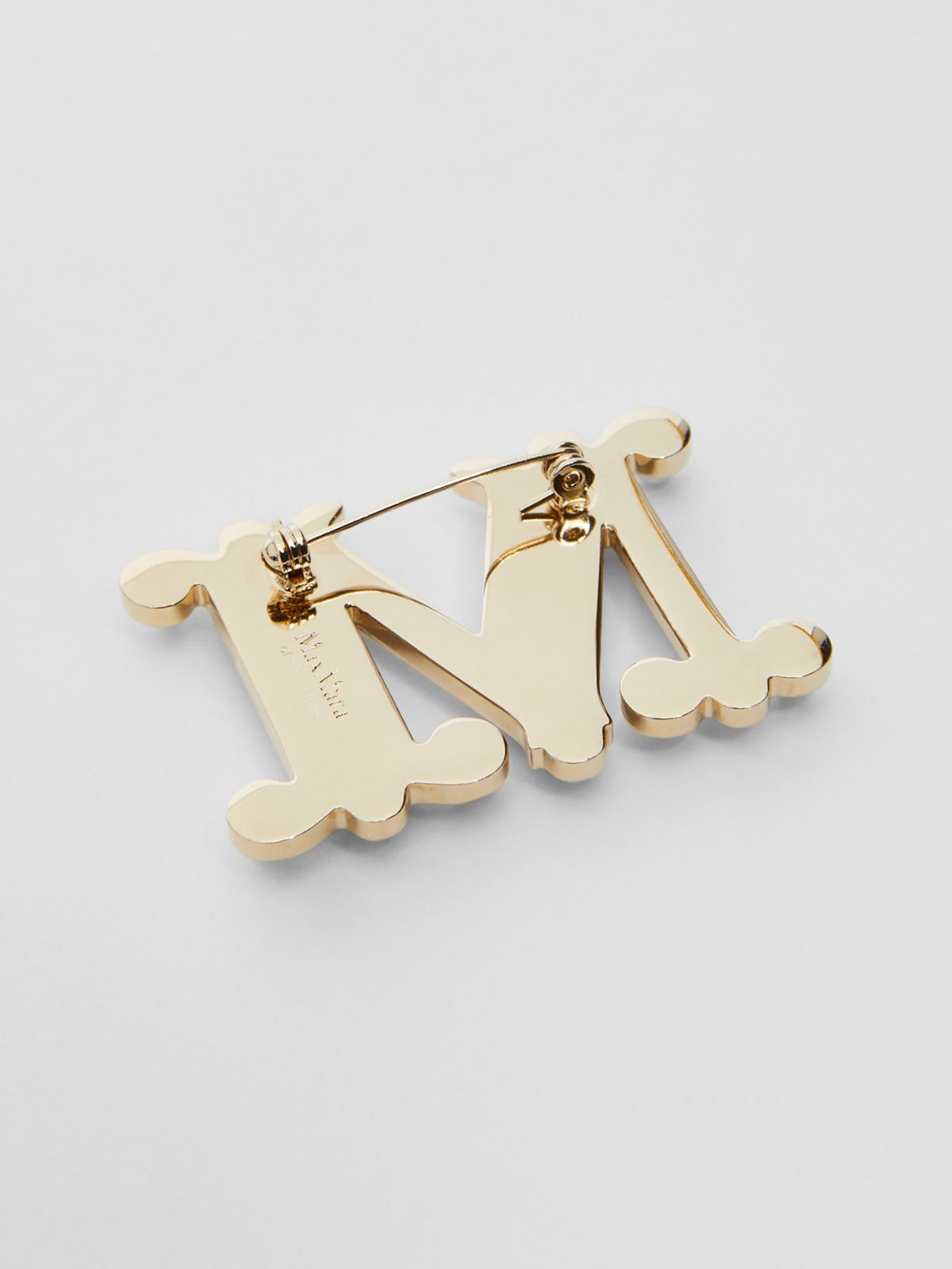 Monogram brooch with crystals - FUCHSIA - Max Mara - 3