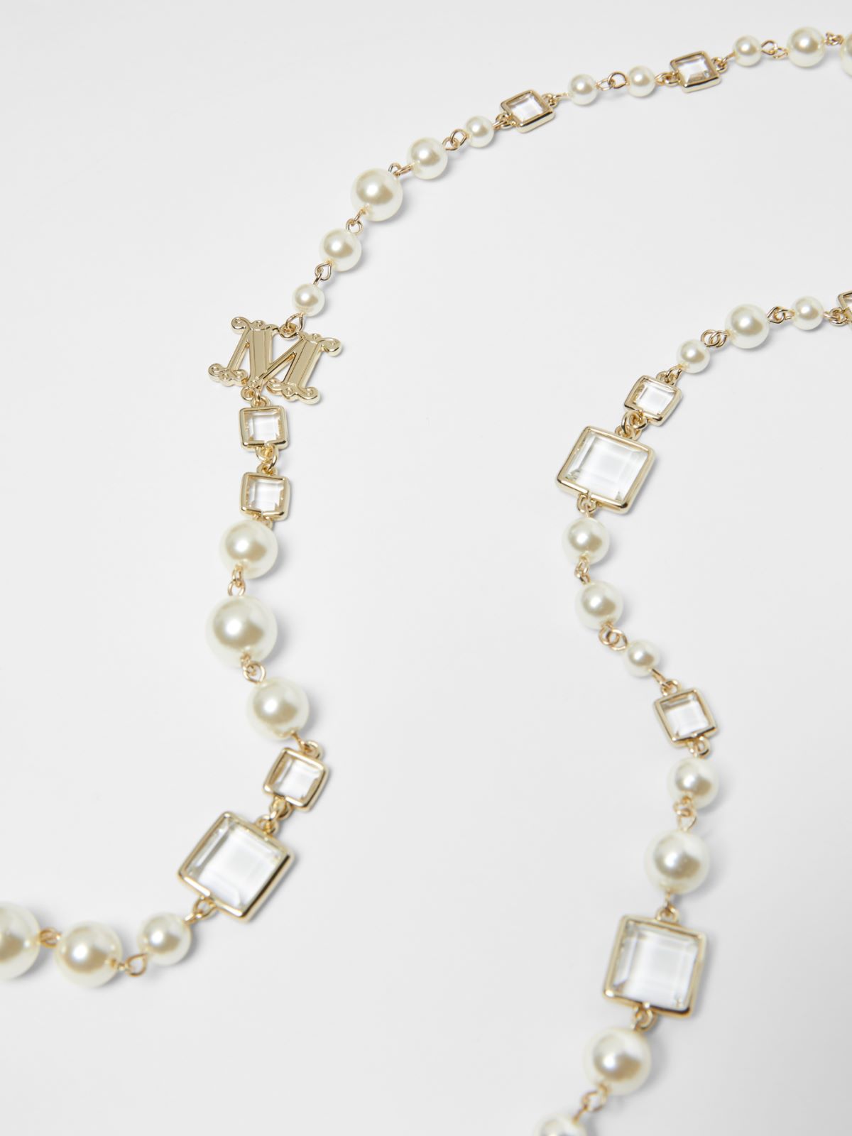 Metal and crystal necklace - NATURAL - Max Mara - 2