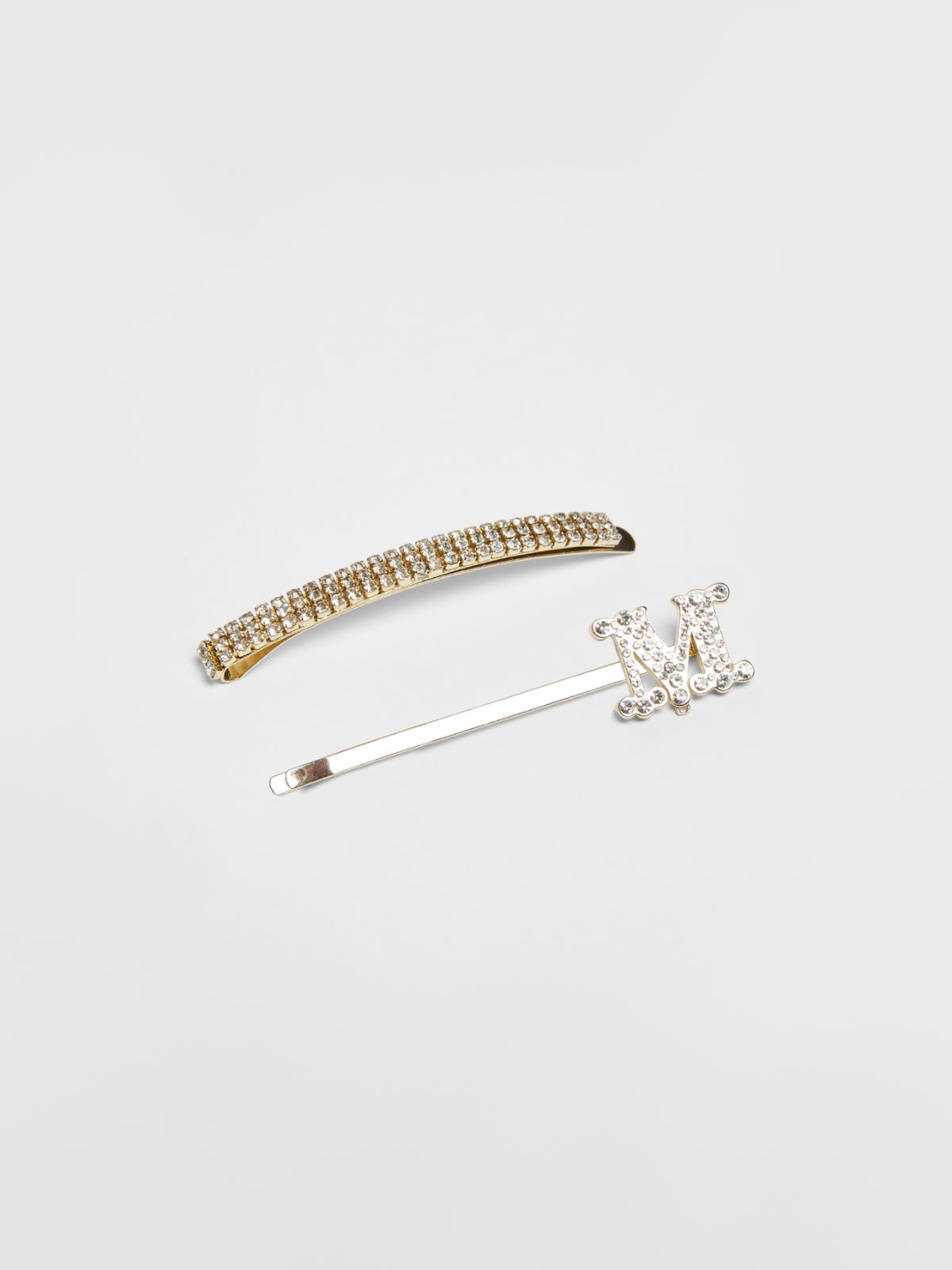 Set of metal hair clips - CRYSTAL - Max Mara - 2