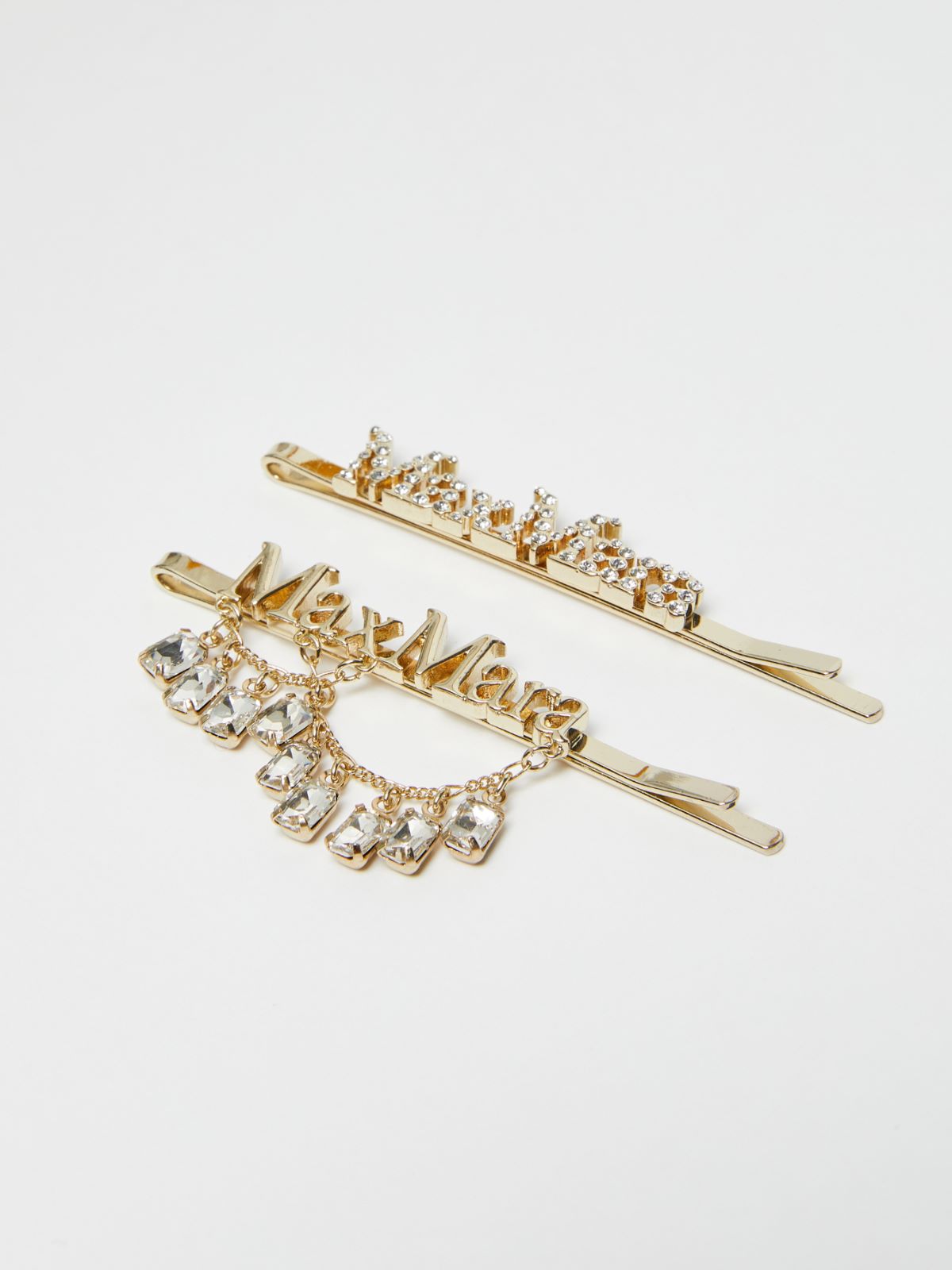 Set of metal hair clips - GOLD - Max Mara - 2