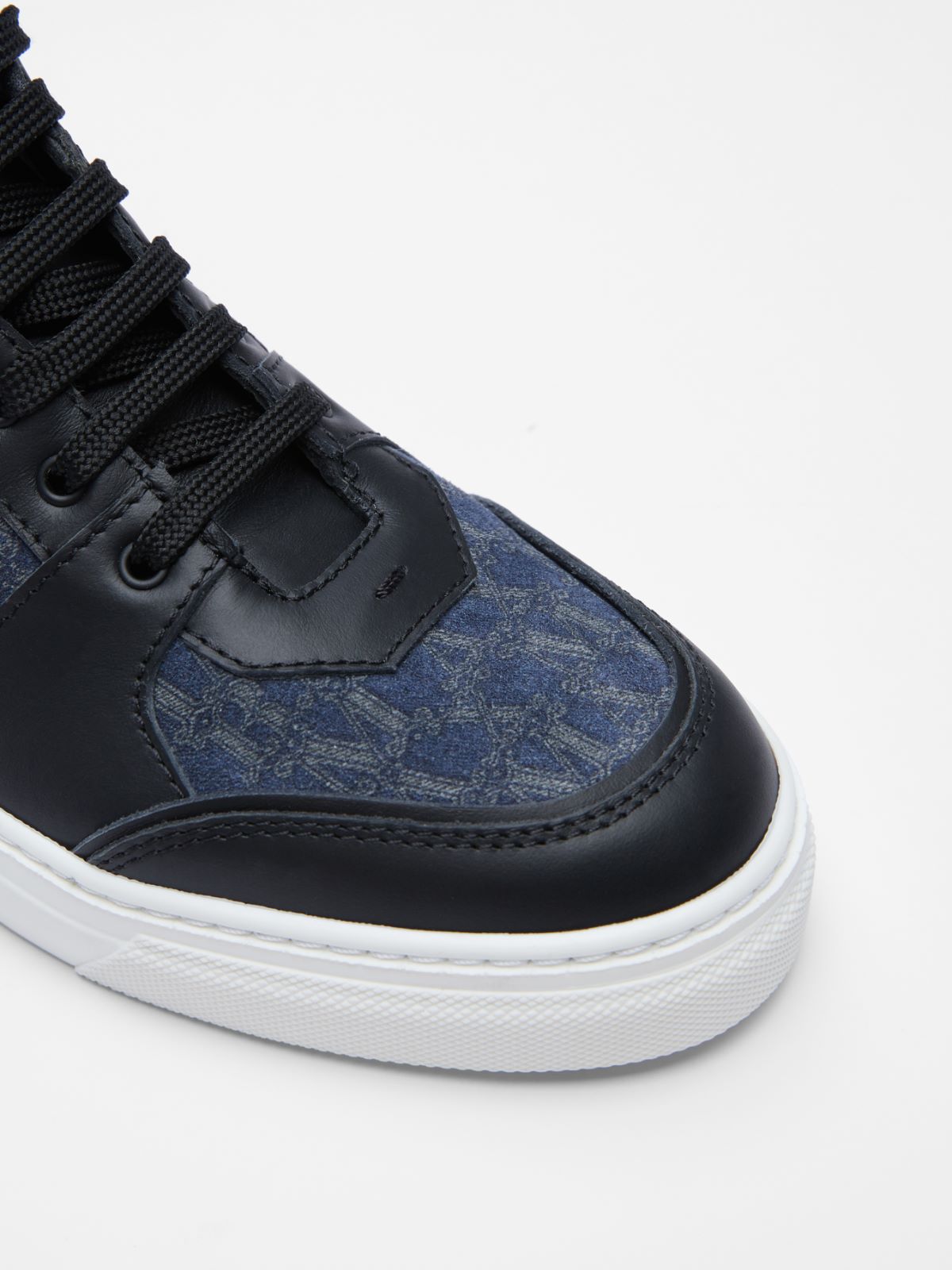 Split-leather and leather sneakers - ULTRAMARINE - Max Mara - 4