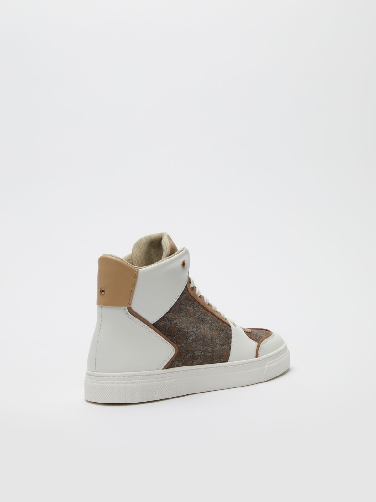 Split-leather and leather sneakers - CAMEL - Max Mara - 3