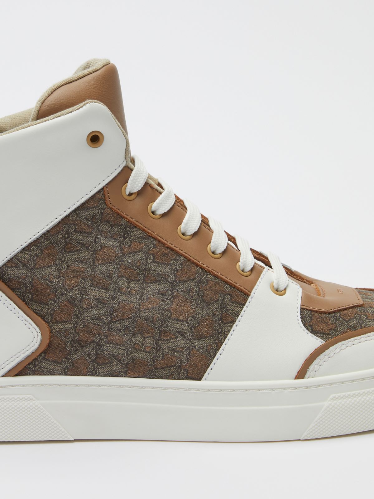 Split-leather and leather sneakers - CAMEL - Max Mara - 5