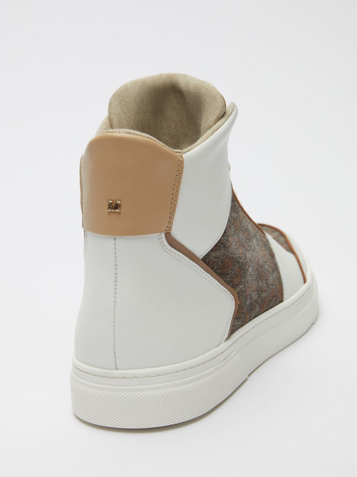 Split-leather and leather sneakers - CAMEL - Max Mara - 6
