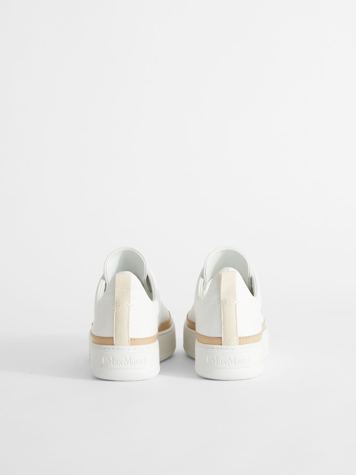 Leather sneakers - OPTICAL WHITE - Max Mara - 3