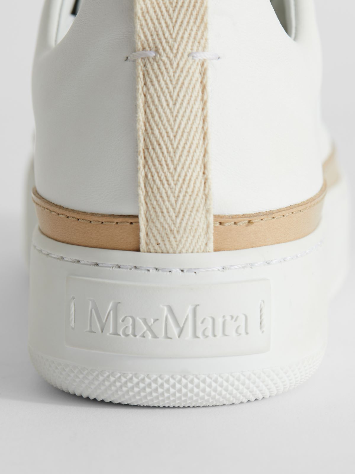 Leather sneakers - OPTICAL WHITE - Max Mara - 5