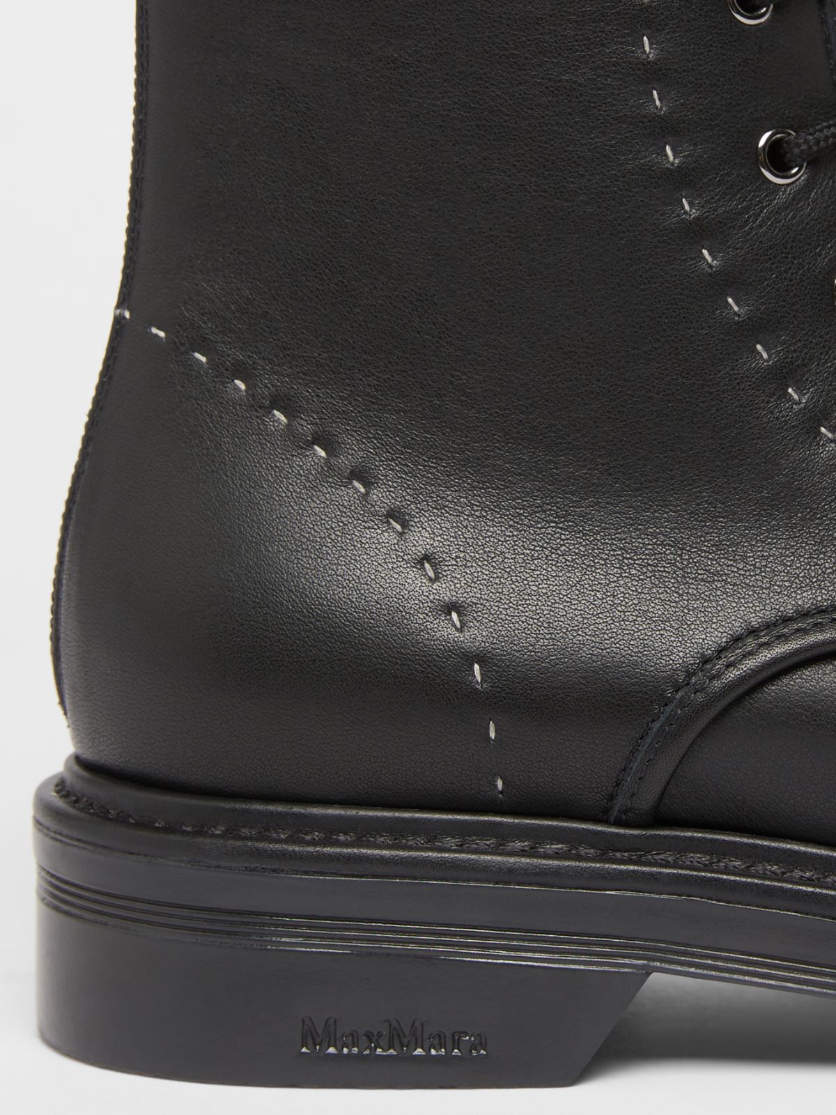 Leather ankle boots - BLACK - Max Mara - 4