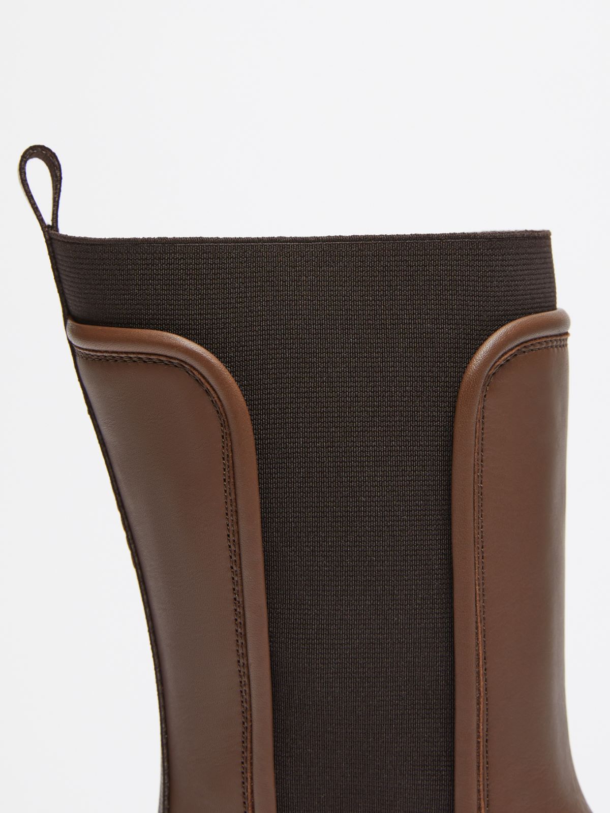 Leather ankle boots - COFFEE - Max Mara - 6