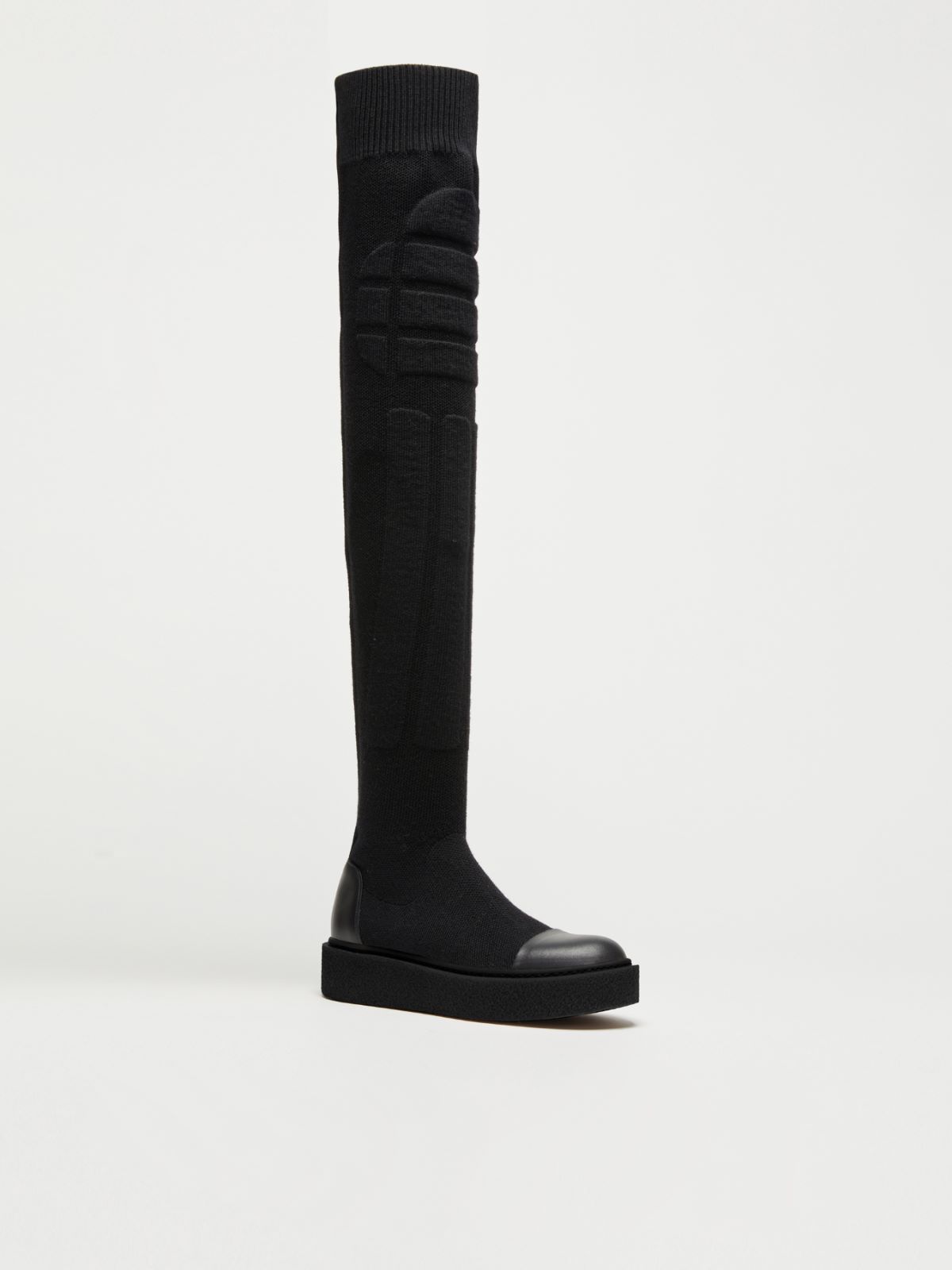 Knitted boots - BLACK - Max Mara - 2