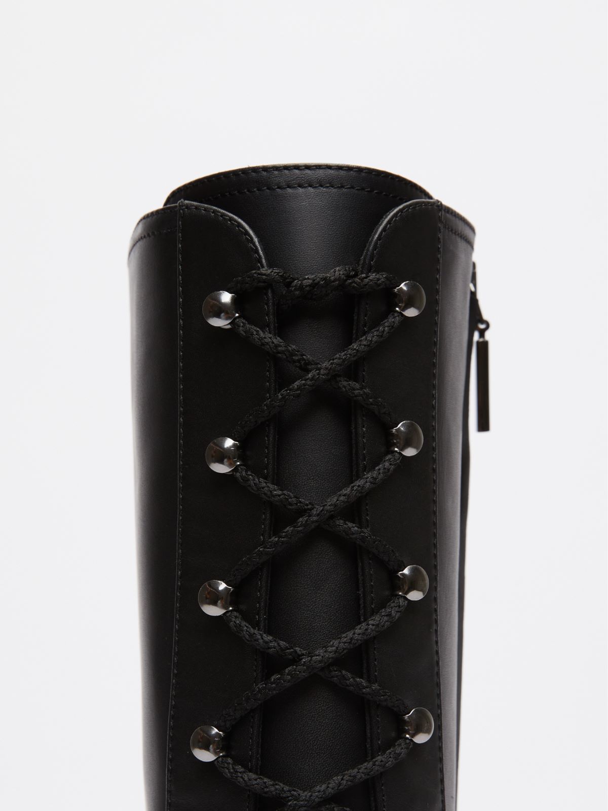 Lederstiefel - SCHWARZ - Max Mara - 5