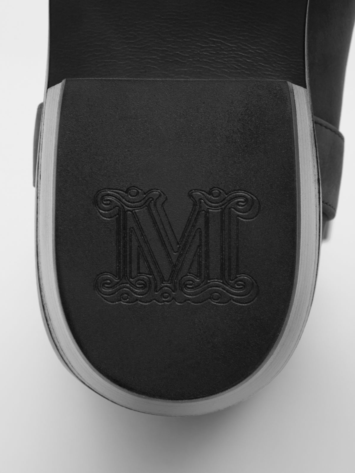 Nubuck campero boots - BLACK - Max Mara - 4