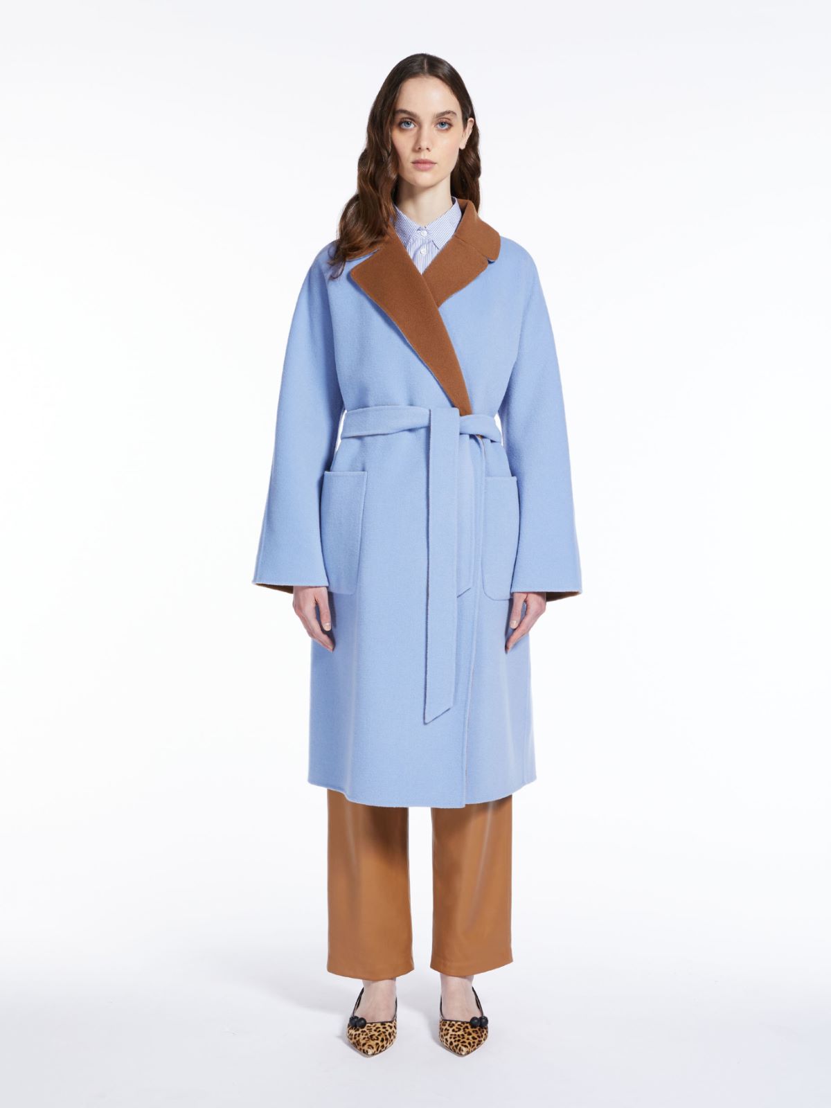 Wendemantel aus Wolle - HIMMELBLAU - Max Mara - 2