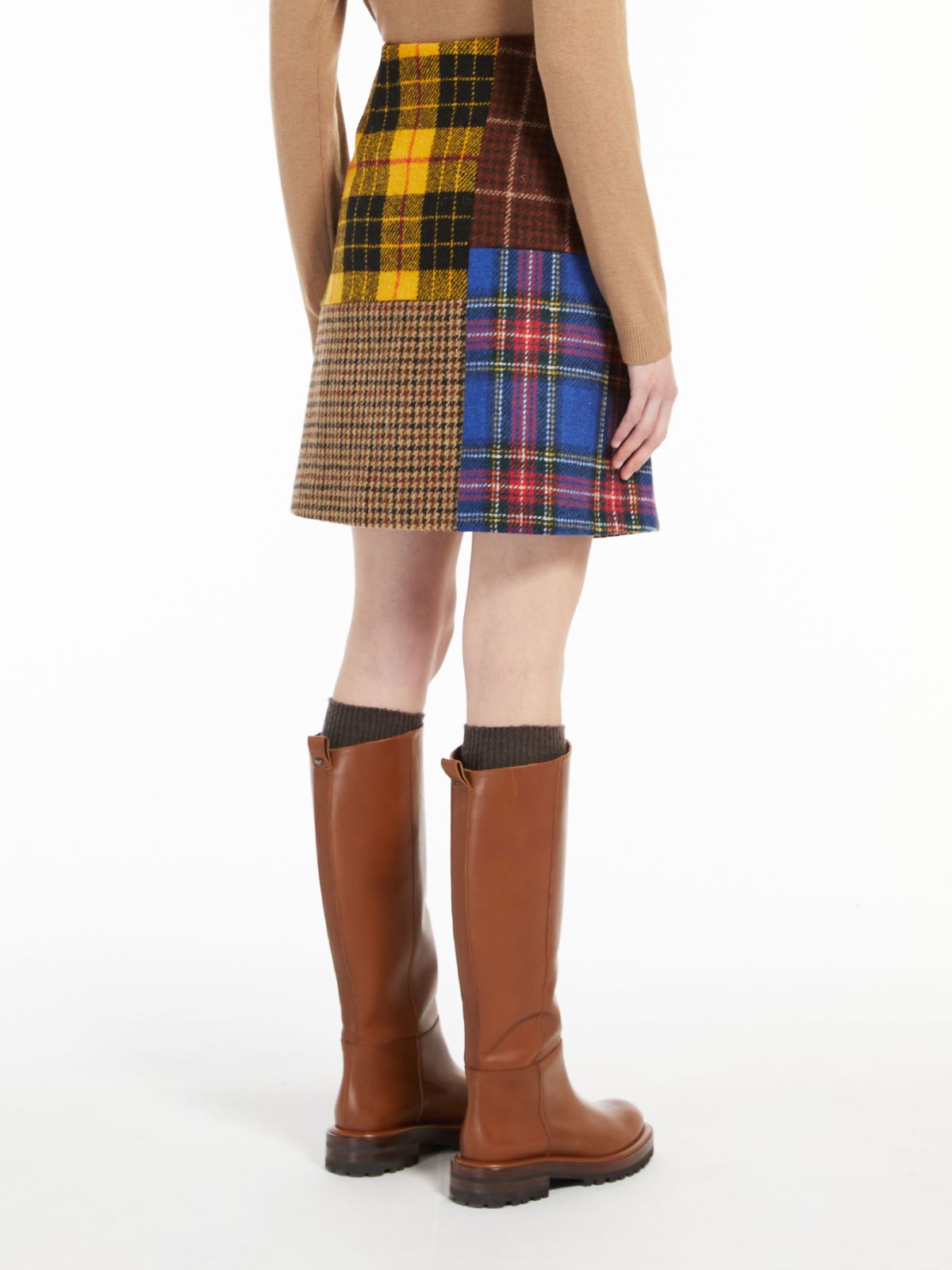 Wool tweed skirt - YELLOW - Max Mara - 3