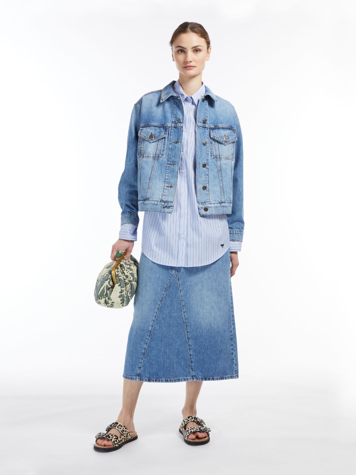 Weekend Max Mara 블루 \u0026 라이트 블루 여 